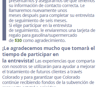 GPRA Client Flyer (Spanish)